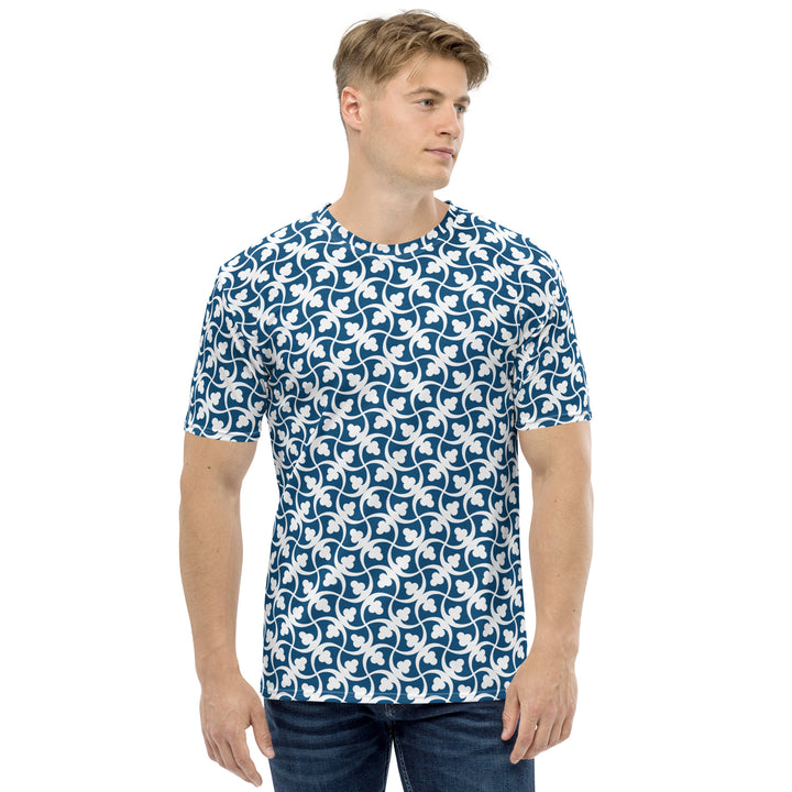 Premium Men's Jersey - Blue-White Slant