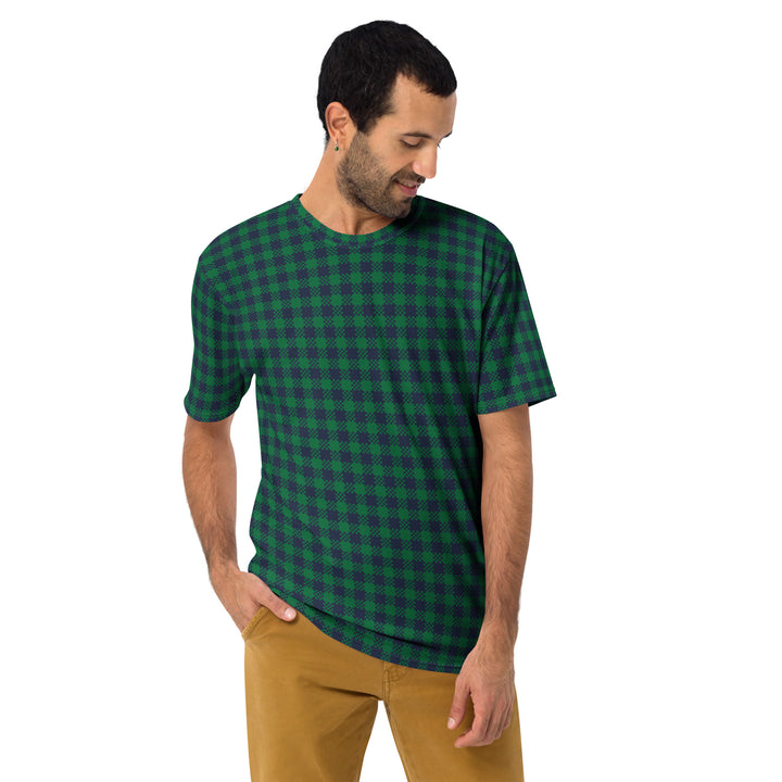 Premium Men's Jersey - Green-Blue Tartan