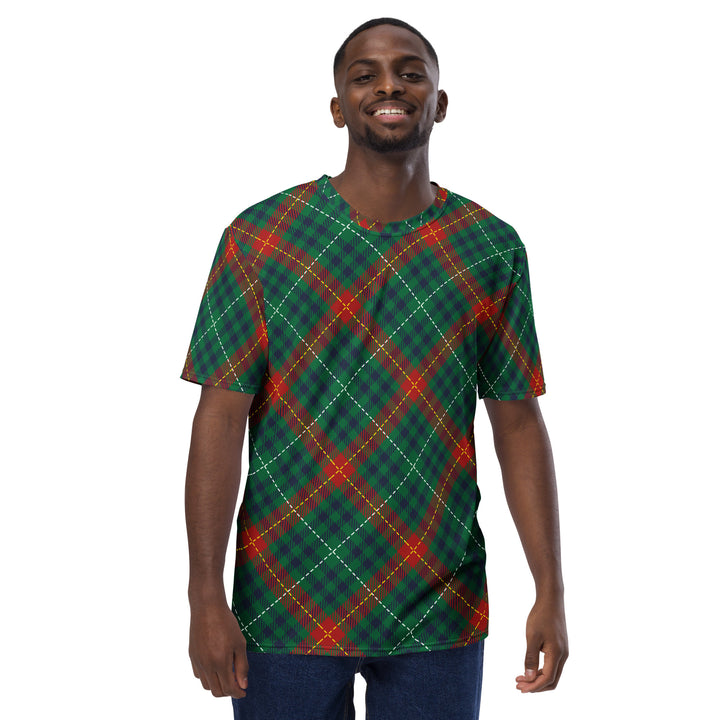 Premium Men's Jersey - Green-Red Tartan