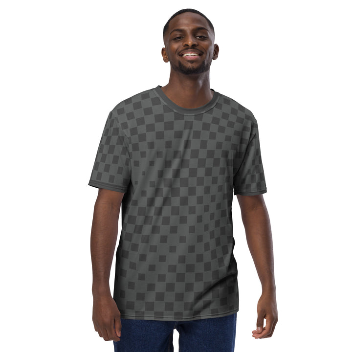 Premium Men's Jersey - Grey Checker