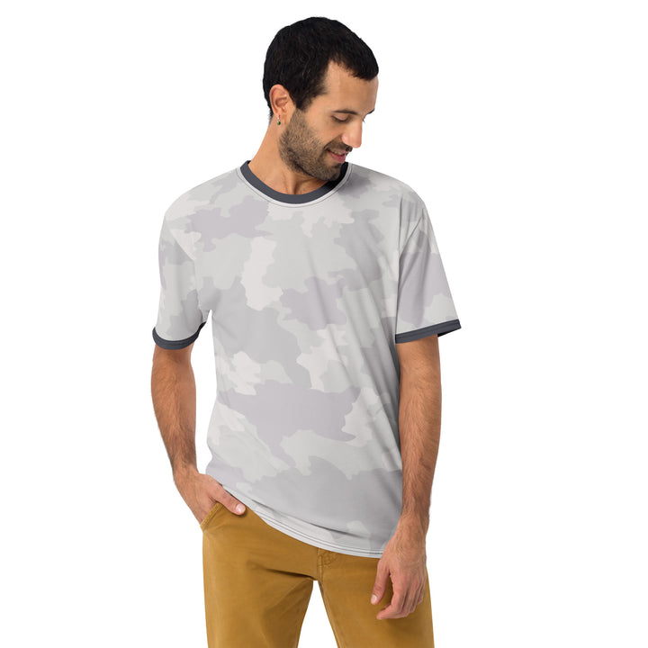 Premium Men's Jersey - Beige-Grey Camouflage