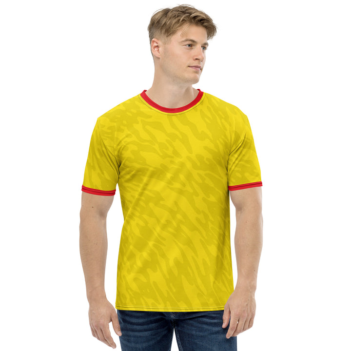 Premium Men's Jersey - Yellow-Red Astral