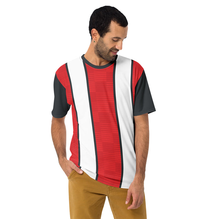 Premium Men's Jersey - Red-White Bar