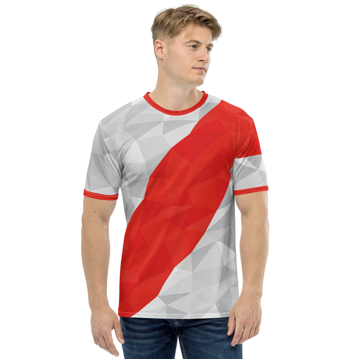 Premium Men's Jersey - Grey-Red Winner