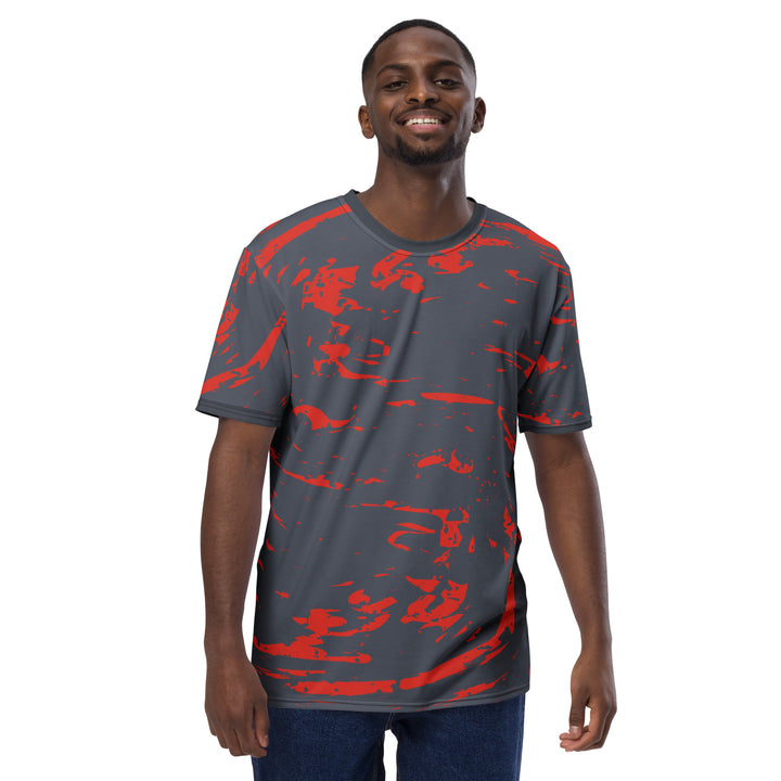 Premium Men's Jersey - Grey-Red Stir