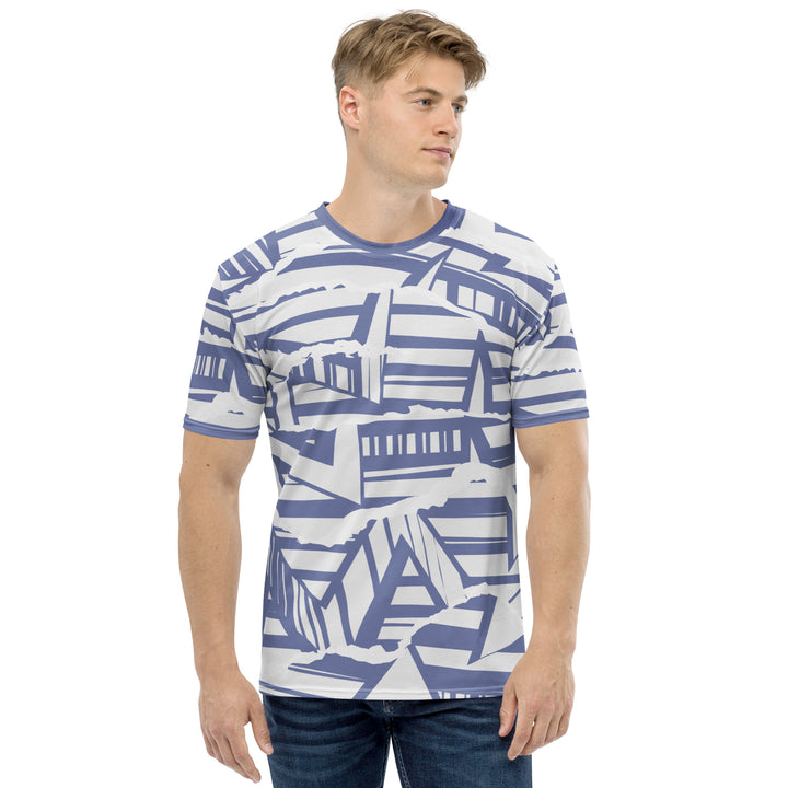 Premium Men's Jersey - White-Blue Ship