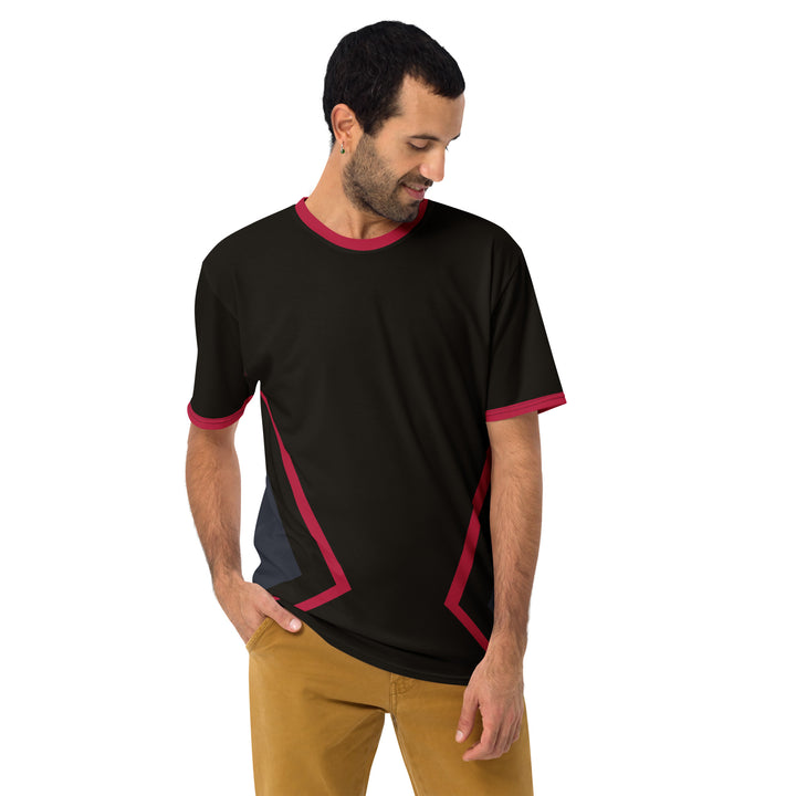 Premium Men's Jersey - Black-Red Hero