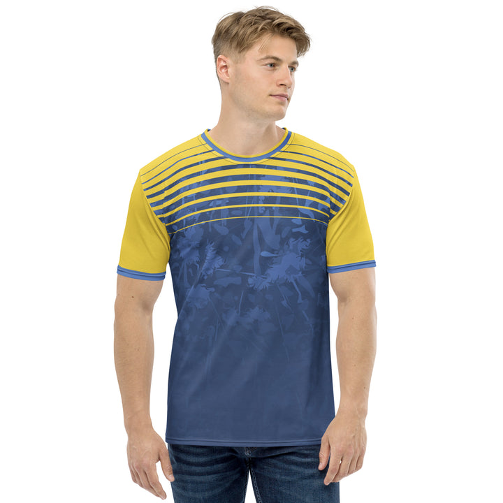 Premium Men's Jersey - Blue-Yellow Deep