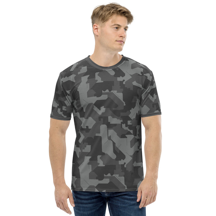 Premium Men's Jersey - Grey Camouflage