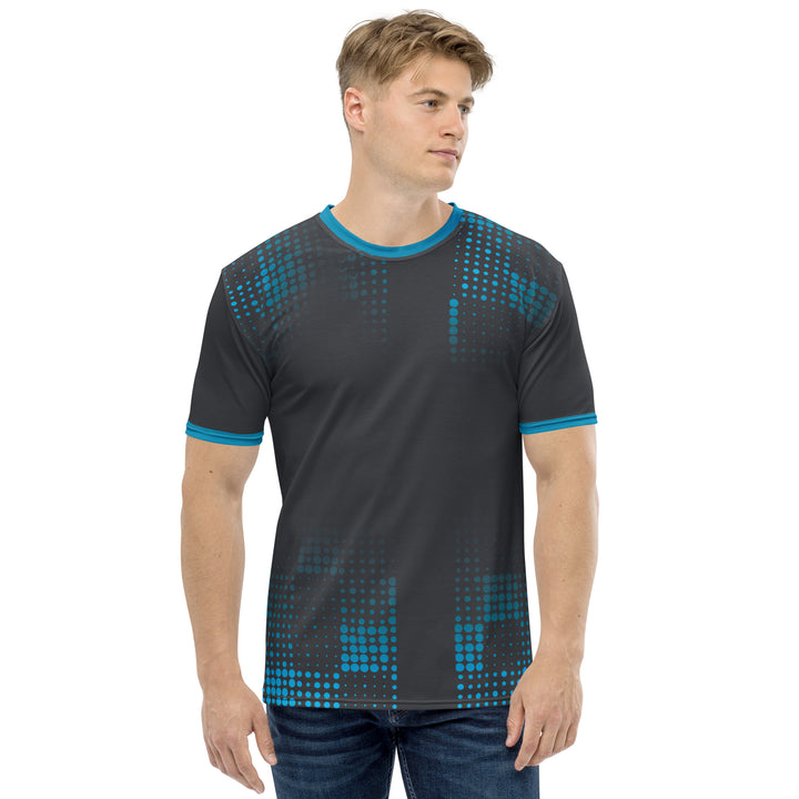 Premium Men's Jersey - Grey-Turquoise Points