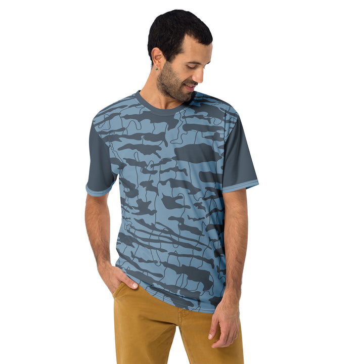 Premium Men's Jersey - Blue-Grey Mountain