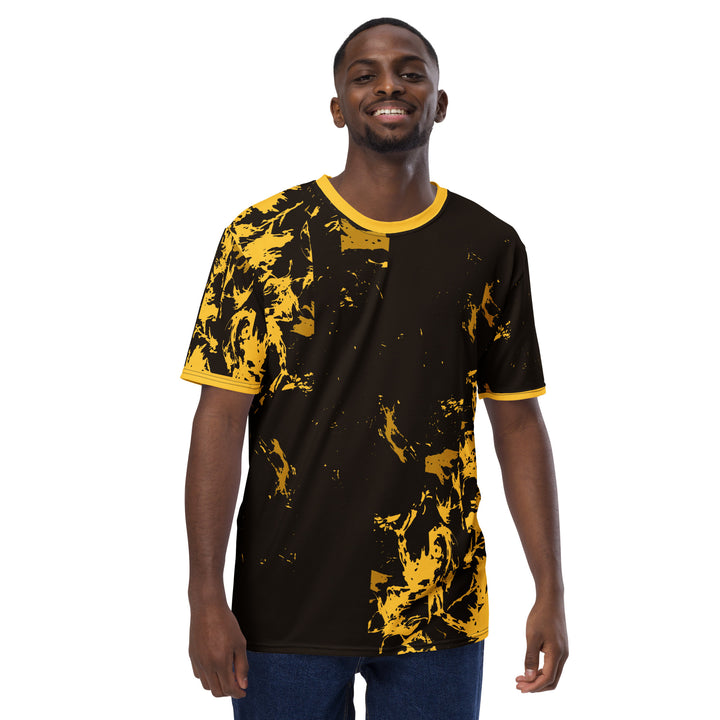 Premium Men's Jersey - Black-Yellow Desire