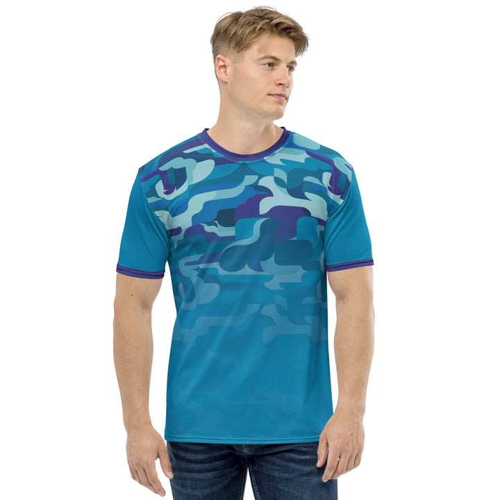 Premium Men's Jersey - Blue-Purple Aqua