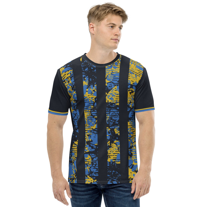 Premium Men's Jersey - Black-Blue Pillar