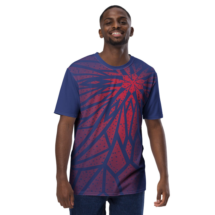 Premium Men's Jersey - Red-Purple Sun