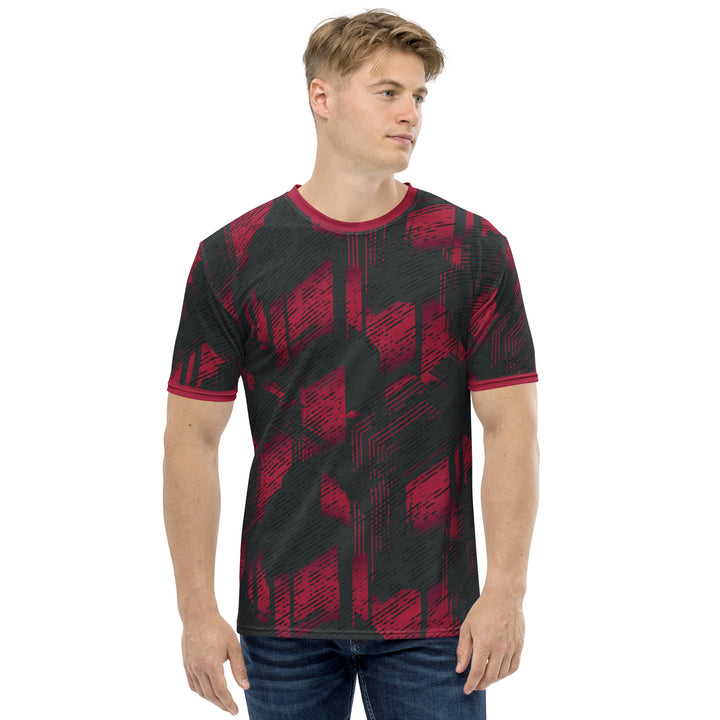 Premium Men's Jersey - Black-Red Factory