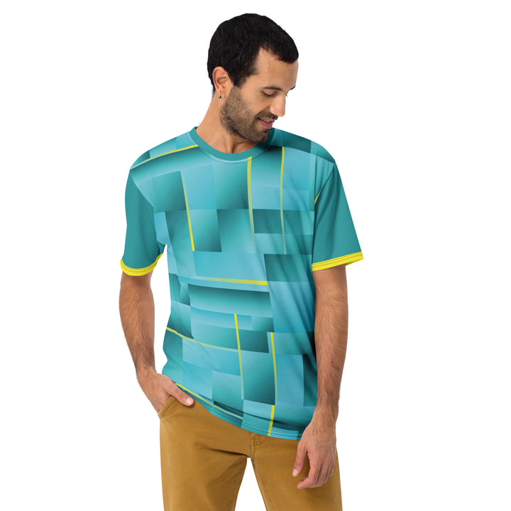 Premium Men's Jersey - Green-Yellow Riddle