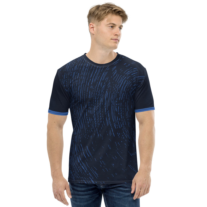 Premium Men's Jersey - Black-Blue Orbit