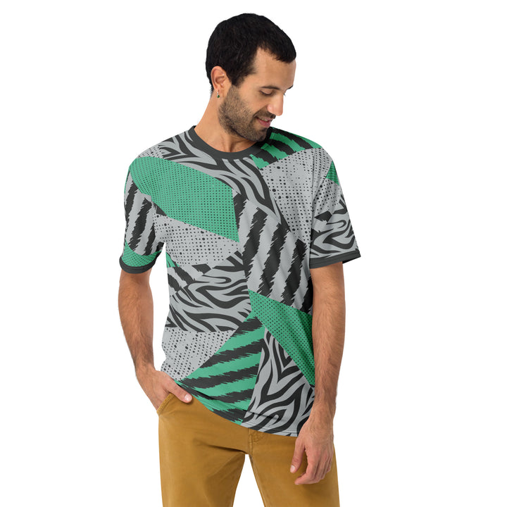 Premium Men's Jersey - Grey-Green Illusion