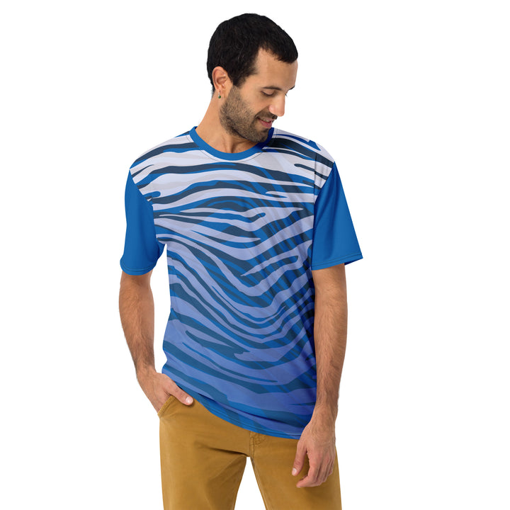 Premium Men's Jersey - Blue-White Safari