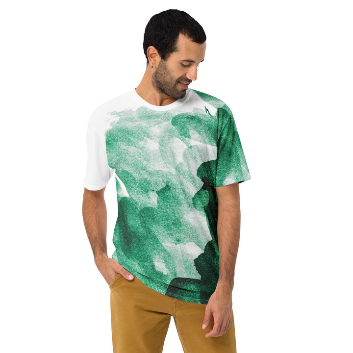 Premium Men's Jersey - Green-White Art