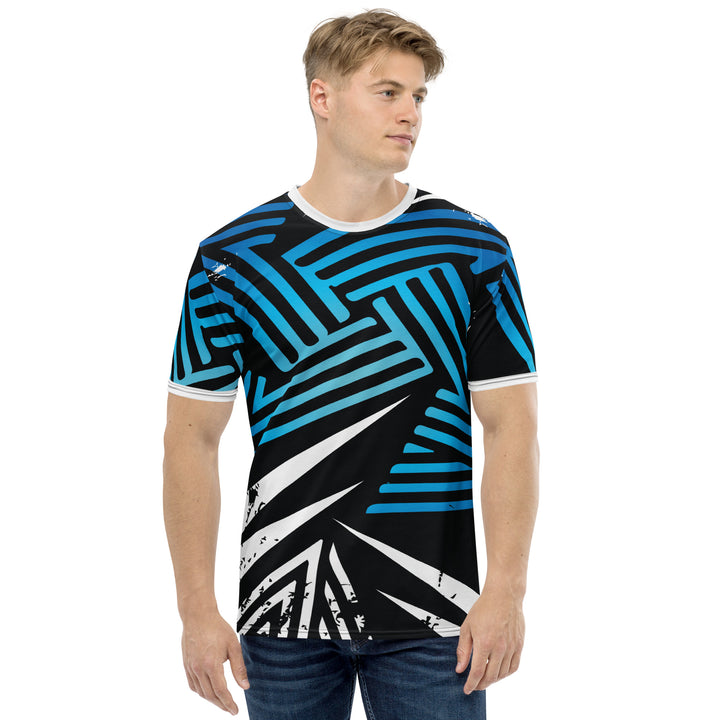 Premium Men's Jersey - Black-Blue Enter