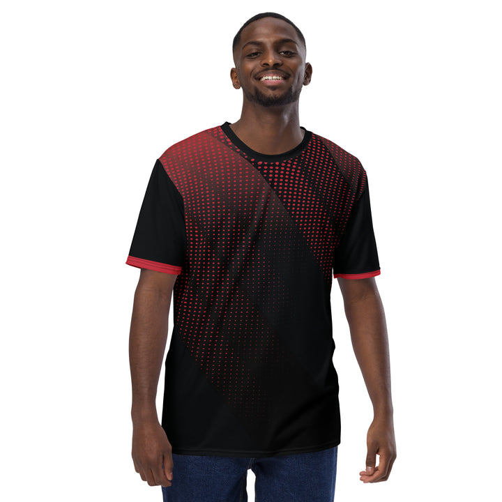 Premium Men's Jersey - Black-Red Shine