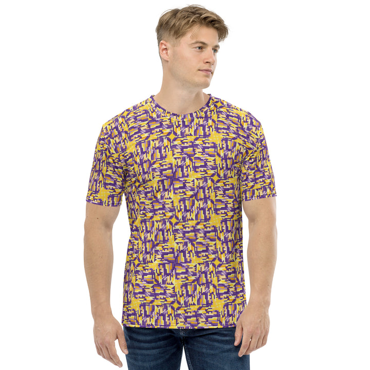 Premium Men's Jersey - Yellow-Purple Deception