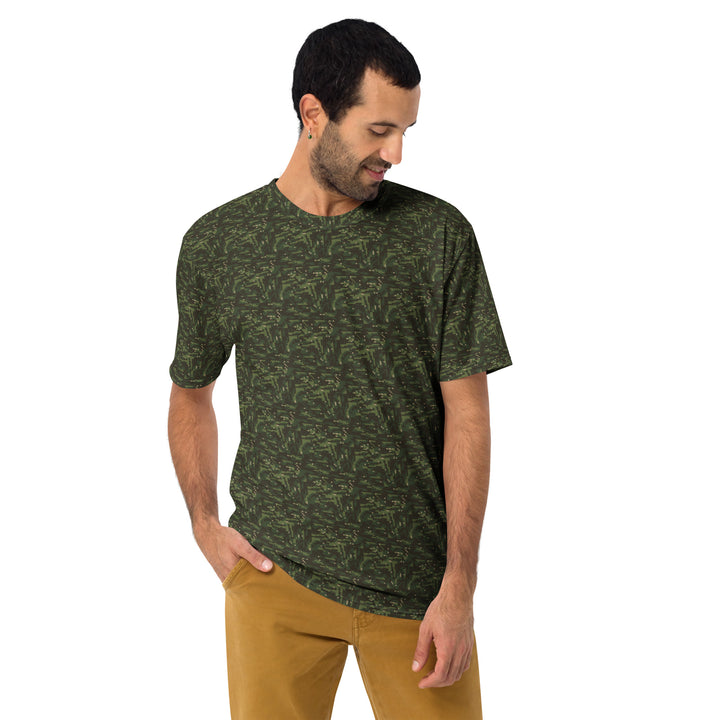 Premium Men's Jersey - Green-Brown Camouflage