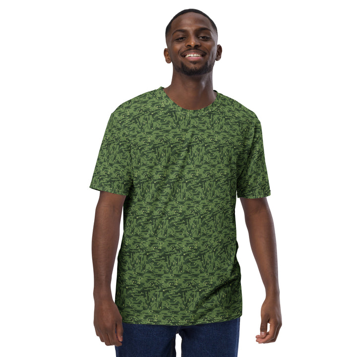 Premium Men's Jersey - Green Camouflage