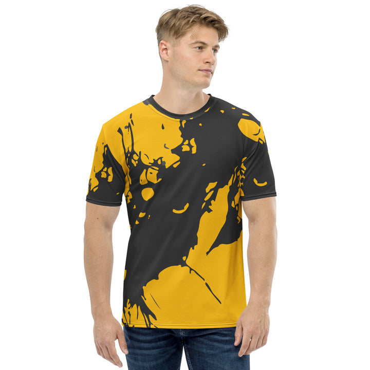 Premium Men's Jersey - Yellow-Black Blob