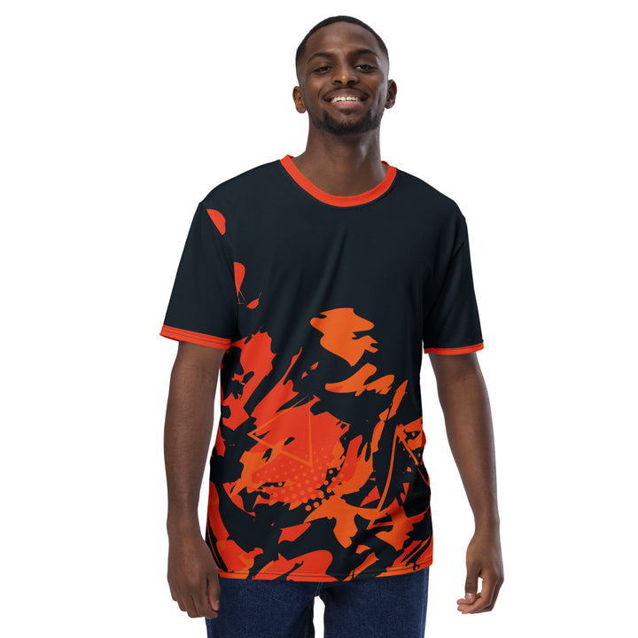 Premium Men's Jersey - Black-Orange Flicker