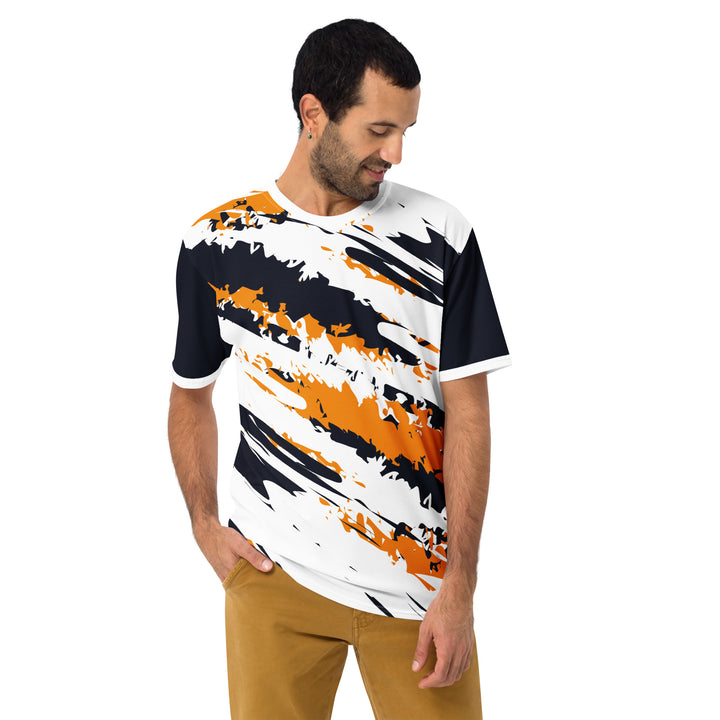 Premium Men's Jersey - White-Orange Ruin