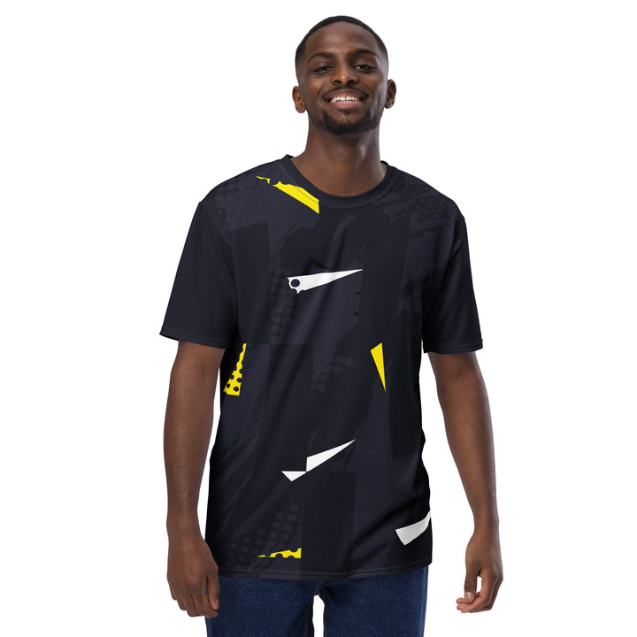 Premium Men's Jersey - Black-Yellow Hunt