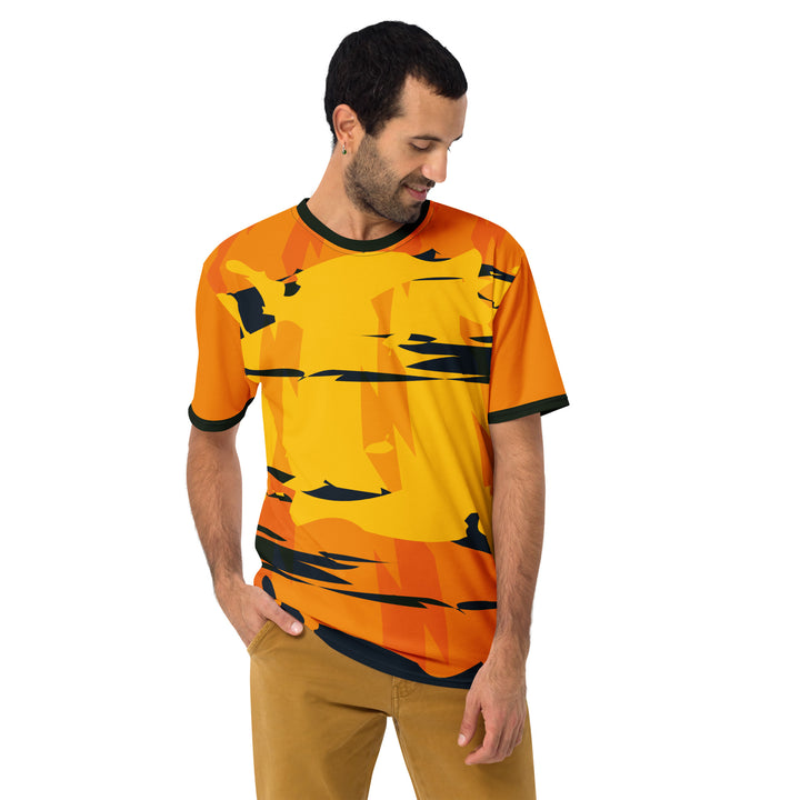 Premium Men's Jersey - Orange-Black Sea