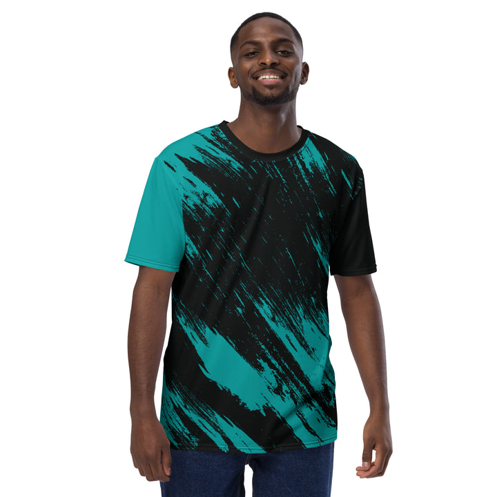 Premium Men's Jersey - Turquoise-Black Fight