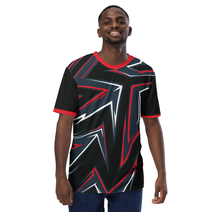 Premium Men's Jersey - Black-Red Arrow