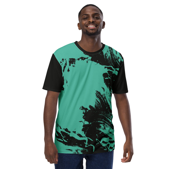 Premium Men's Jersey - Turquoise-Black Take