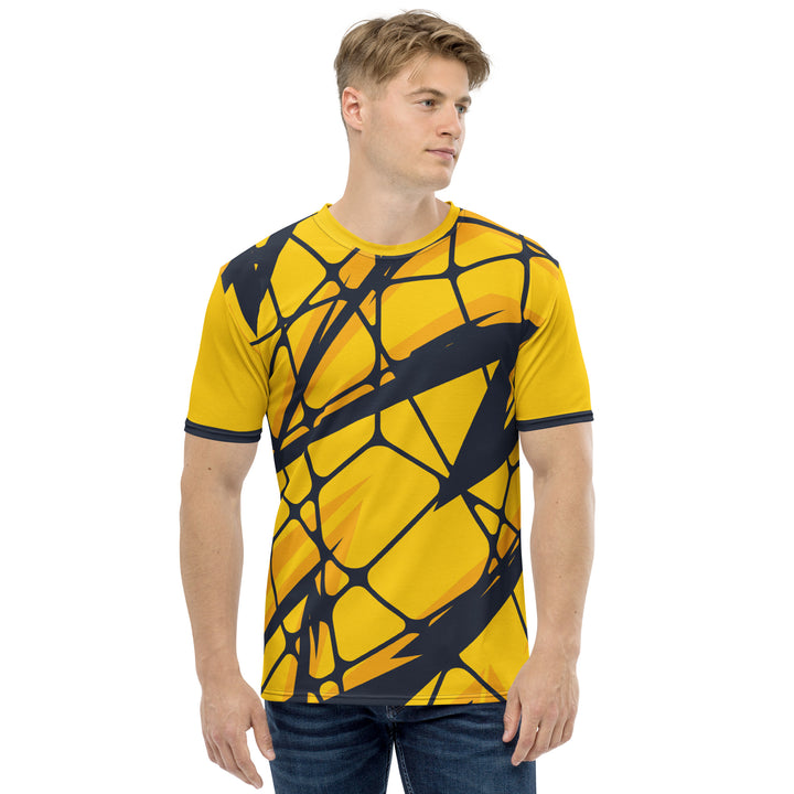 Premium Men's Jersey - Yellow-Black Net