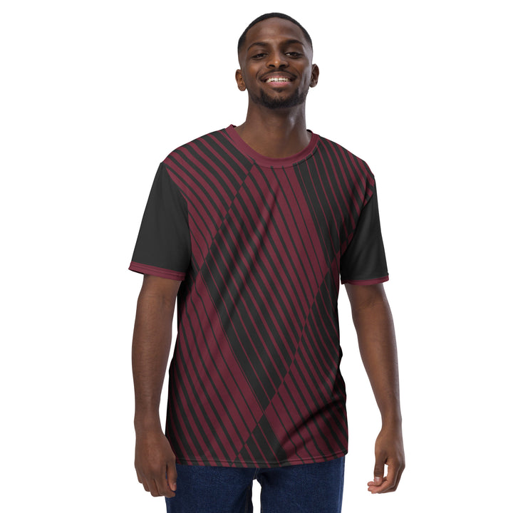 Premium Men's Jersey - Black-Red Check