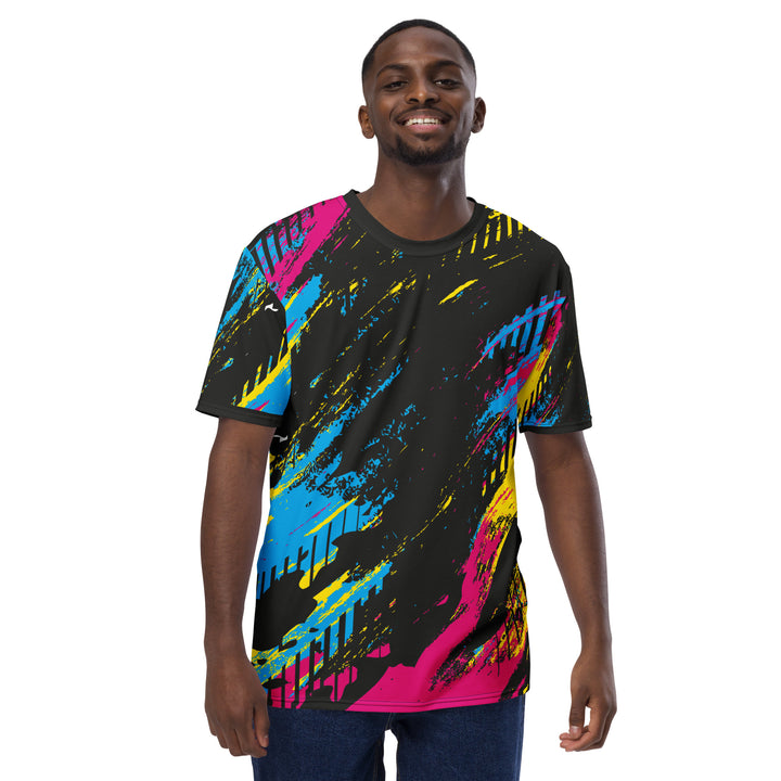 Premium Men's Jersey - Black-Pink Overdraw