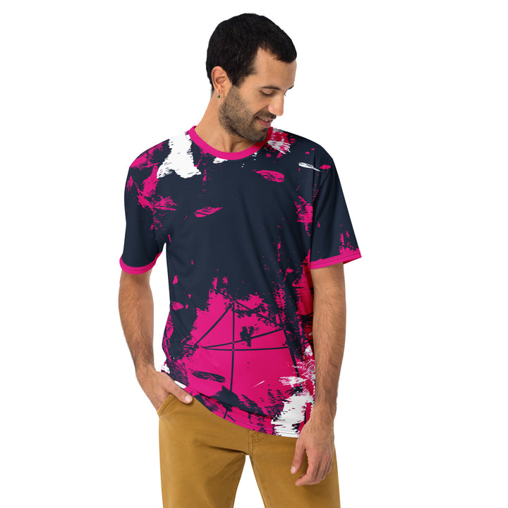 Premium Men's Jersey - Black-Pink Net