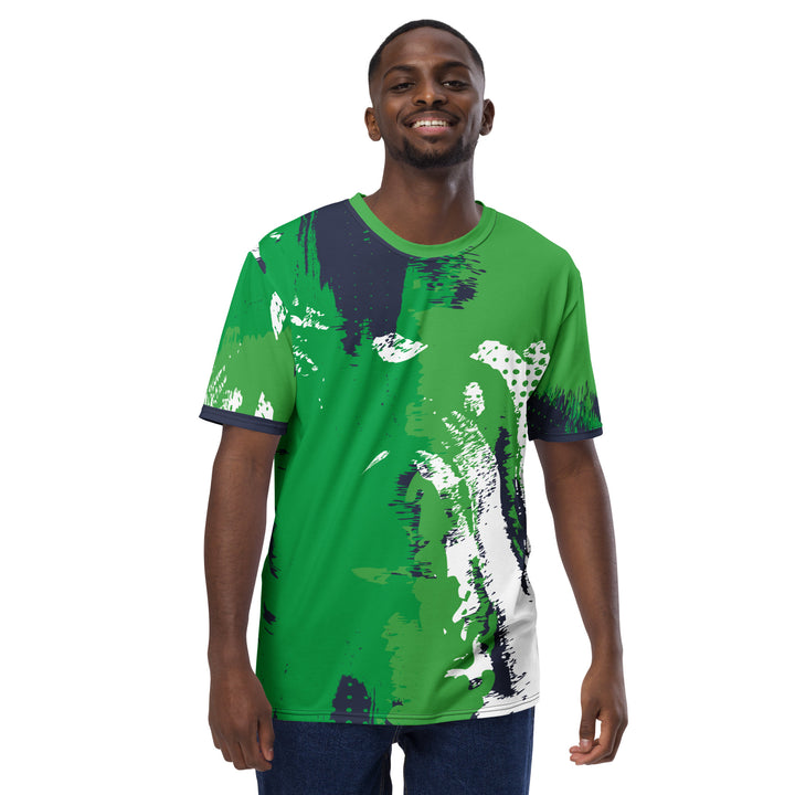 Premium Men's Jersey - Green-White Brush