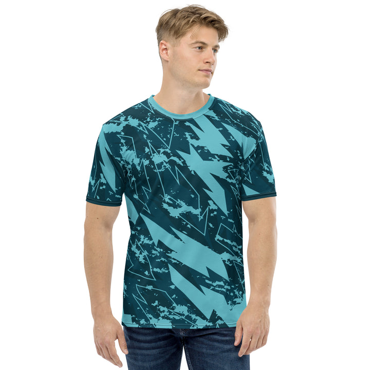 Premium Men's Jersey - Turquoise Bolt