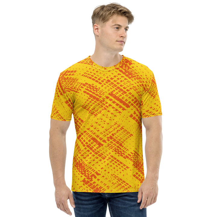 Premium Men's Jersey - Yellow-Orange Shaft