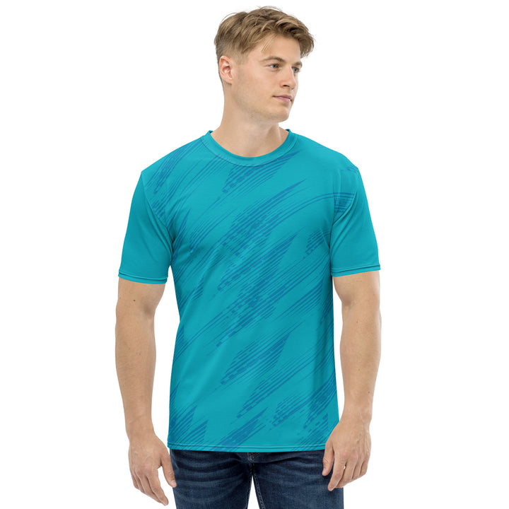 Premium Men's Jersey - Turquoise-Blue Ray