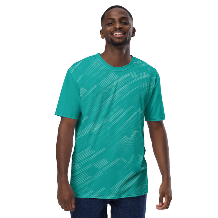 Premium Men's Jersey - Turquoise Ray