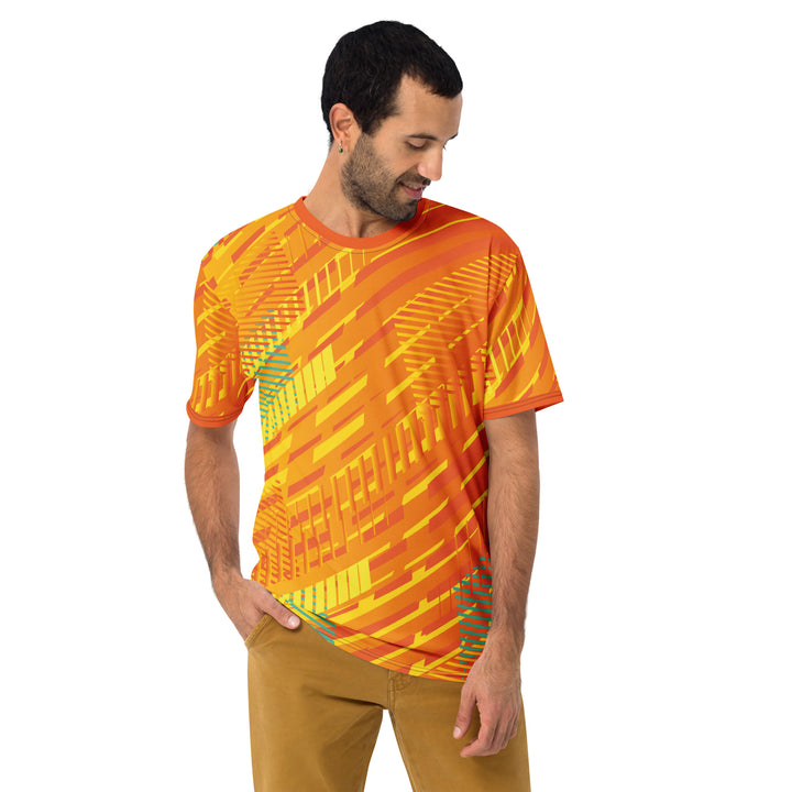 Premium Men's Jersey - Orange-Yellow Lane