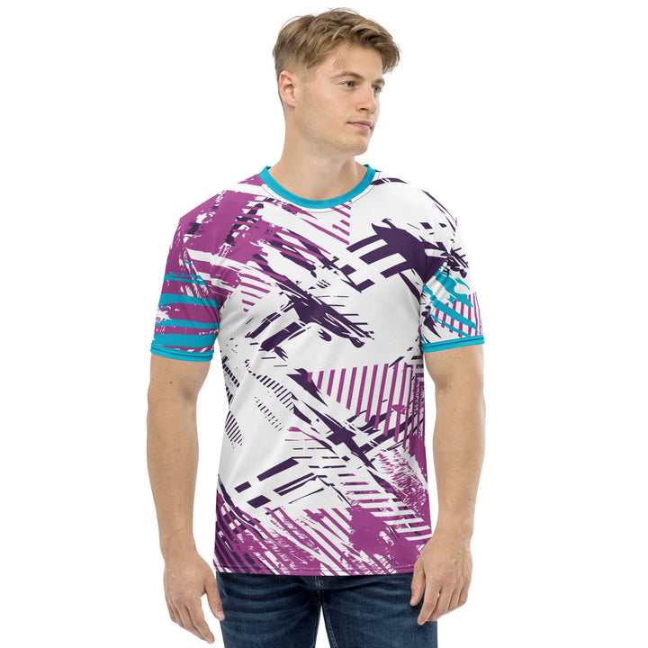 Premium Men's Jersey - White-Pink Track