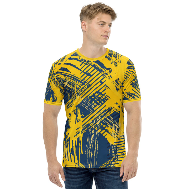 Premium Men's Jersey - Yellow-Blue Track